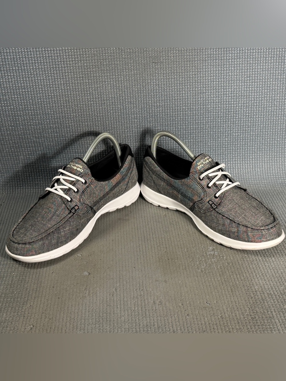 Skechers Women's Go Walk Lite Isla Boat Shoes  Gray Size 8.5 - Picture 4 of 9